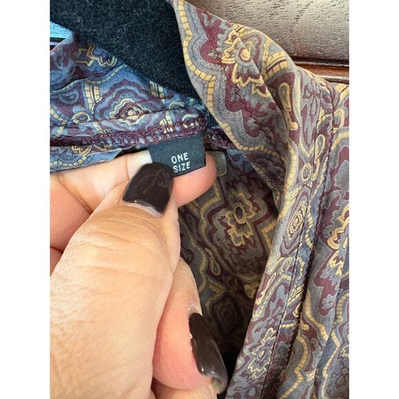 Vintage Christian Dior Monsieur 100% Silk Print Robe Size OS - Picture 13 of 15